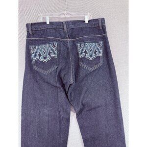 Vtg Avirex Jeans Mens 44Bx30 Relaxed Denim Embroidered Pockets Pants Y2K
